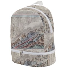 Mountain View Mountain Top Infographics Map Zip Bottom Backpack by B30l