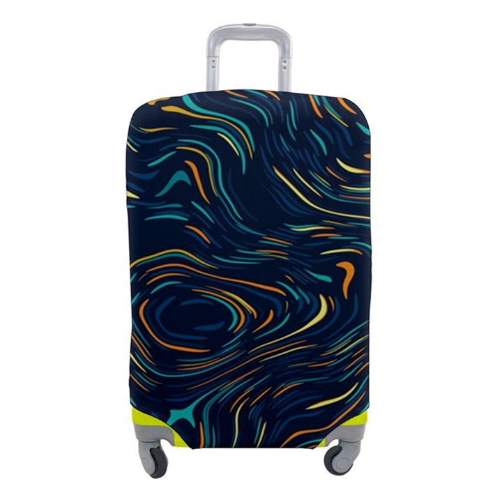 Colorful Abstract Pattern Creative Colorful Line Linear Background Luggage Cover (Small)