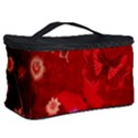 Four Red Butterflies With Flower Illustration Butterfly Flowers Cosmetic Storage Case View2