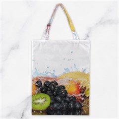 Variety Of Fruit Water Berry Food Splash Kiwi Grape Classic Tote Bag by B30l