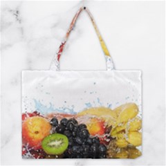 Variety Of Fruit Water Berry Food Splash Kiwi Grape Medium Tote Bag by B30l