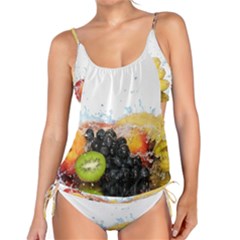 Variety Of Fruit Water Berry Food Splash Kiwi Grape Tankini Set by B30l