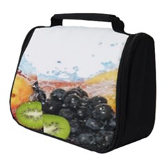 Variety Of Fruit Water Berry Food Splash Kiwi Grape Full Print Travel Pouch (small) by B30l