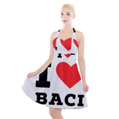 I Love Baci  Halter Party Swing Dress  by ilovewhateva