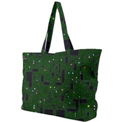 Circuit Board Conductor Tracks Simple Shoulder Bag by Cowasu