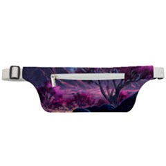 Landscape Landscape Painting Purple Purple Trees Active Waist Bag by Cowasu