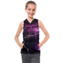 Storm Flashlight Space Nature Kids  Sleeveless Hoodie View1