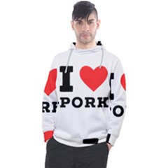 I Love Pork  Men s Pullover Hoodie by ilovewhateva