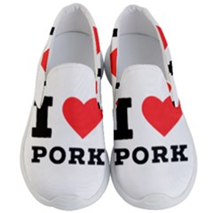 I Love Pork  Men s Lightweight Slip Ons by ilovewhateva