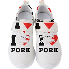 I Love Pork  Men s Velcro Strap Shoes by ilovewhateva