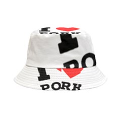 I Love Pork  Inside Out Bucket Hat by ilovewhateva