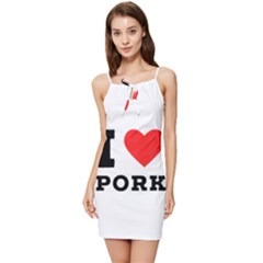 I Love Pork  Summer Tie Front Dress by ilovewhateva