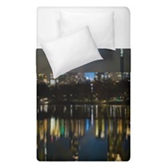 New York Night Central Park Skyscrapers Skyline Duvet Cover Double Side (single Size) by Cowasu