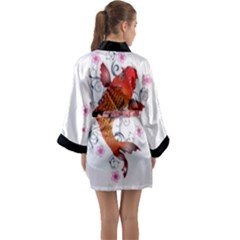 Long Sleeve Satin Kimono by Intrinketly777