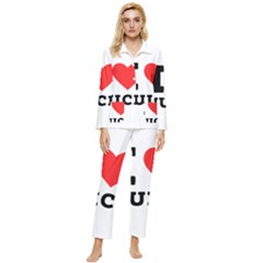 I Love Juice Womens  Long Sleeve Velvet Pocket Pajamas Set by ilovewhateva