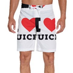 I Love Juice Men s Beach Shorts by ilovewhateva