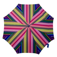 Pastel Colors Striped Pattern Hook Handle Umbrellas (medium) by Bangk1t