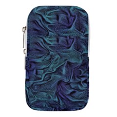 Abstract Blue Wave Texture Patten Waist Pouch (small) by Bangk1t