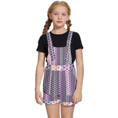 Triangle Stripes Texture Pattern Kids  Short Overalls by Bangk1t