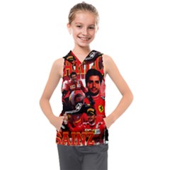 Carlos Sainz Kids  Sleeveless Hoodie by Boster123