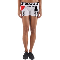 I Love Fruit Juice Yoga Shorts by ilovewhateva