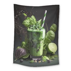 Drink Spinach Smooth Apple Ginger Medium Tapestry by Ndabl3x