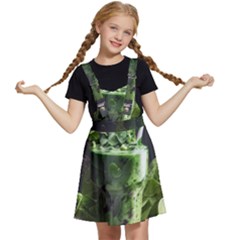 Drink Spinach Smooth Apple Ginger Kids  Apron Dress by Ndabl3x