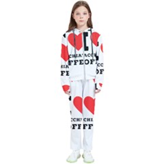 I Love Macchiato Coffee Kids  Tracksuit by ilovewhateva