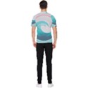 Waves Tidal Ocean Sea Tsunami Wave Minimalist Men s Short Sleeve Rash Guard View2