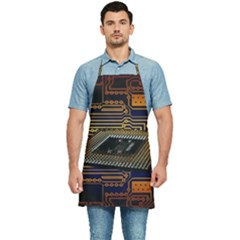 Processor Cpu Board Circuit Kitchen Apron by Wav3s