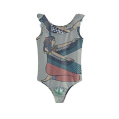 Egyptian Woman Wing Kids  Frill Swimsuit by Wav3s