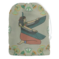 Egyptian Woman Wing Drawstring Pouch (3xl) by Wav3s