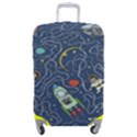 Cat-cosmos-cosmonaut-rocket Luggage Cover (Medium) View1