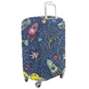 Cat-cosmos-cosmonaut-rocket Luggage Cover (Medium) View2