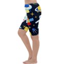 Space Seamless Pattern Cropped Leggings  View2