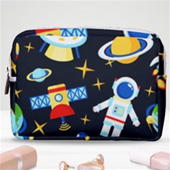 Space Seamless Pattern Make Up Pouch (medium) by Wav3s