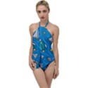 About-space-seamless-pattern Go with the Flow One Piece Swimsuit View1