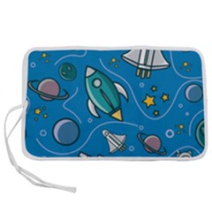 About-space-seamless-pattern Pen Storage Case (l) by Wav3s