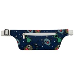 Monster-alien-pattern-seamless-background Active Waist Bag by Wav3s