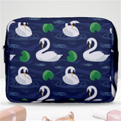 Swan-pattern-elegant-design Make Up Pouch (large) by Wav3s