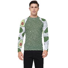 Avocado Pattern - Copy Men s Long Sleeve Rash Guard by flowerland