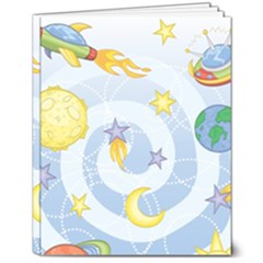 Science Fiction Outer Space 8  X 10  Softcover Notebook by Ndabl3x