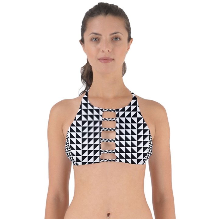 Optical Illusion Black Perfectly Cut Out Bikini Top