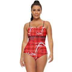 Geometry Mathematics Cube Retro Full Coverage Swimsuit by Ndabl3x