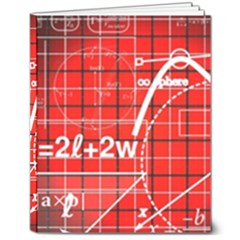 Geometry Mathematics Cube 8  X 10  Hardcover Notebook by Ndabl3x