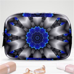 Kaleidoscope Abstract Round Make Up Pouch (small) by Ndabl3x