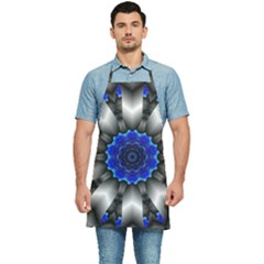 Kaleidoscope Abstract Round Kitchen Apron by Ndabl3x