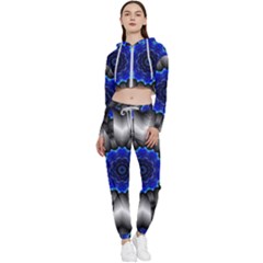 Kaleidoscope Abstract Round Cropped Zip Up Lounge Set by Ndabl3x