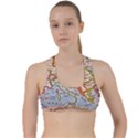 Map Europe Globe Countries States Criss Cross Racerback Sports Bra View1