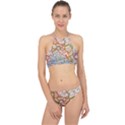 Map Europe Globe Countries States Racer Front Bikini Set View1